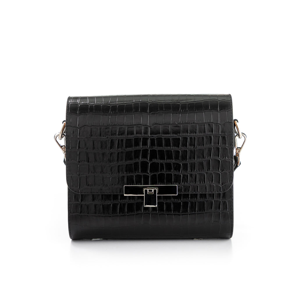 Gloria Black Croco