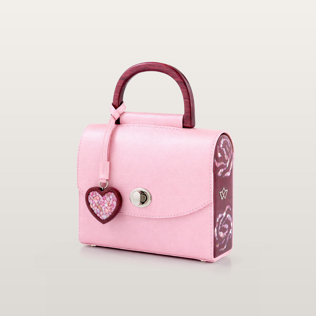 Shiny pink bag - сумка ручної роботи