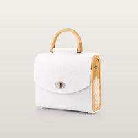 Aurora White Saffiano