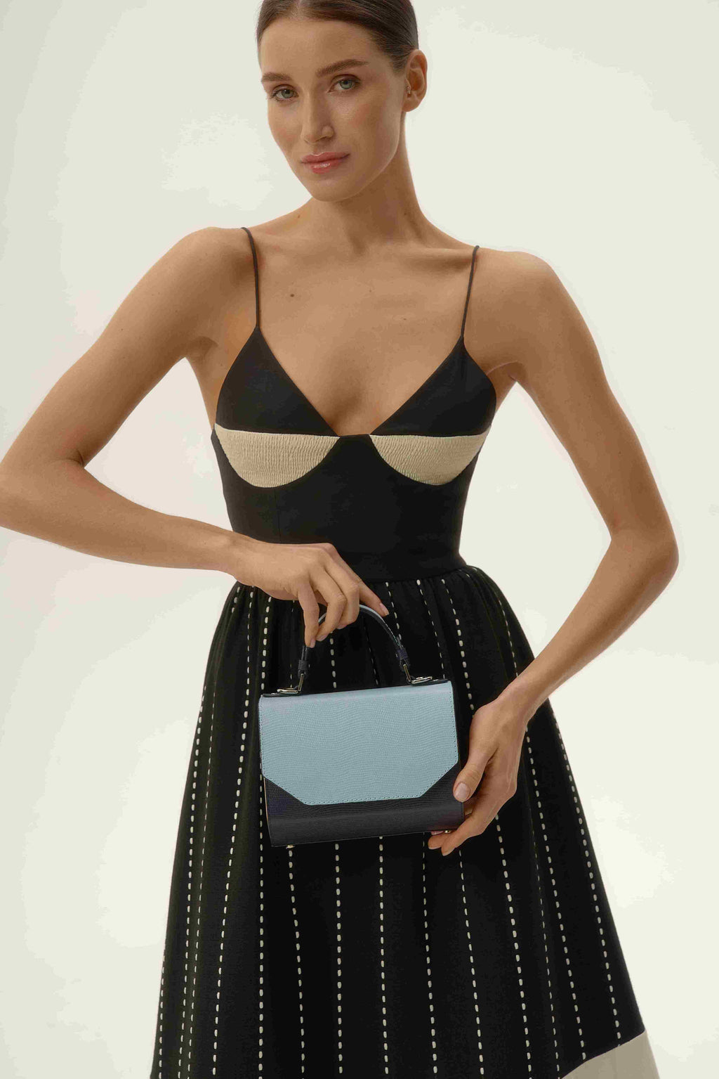 Fjord Mini Light/Deep Blue Saffiano