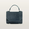 Fjord Blue Graphite Croco