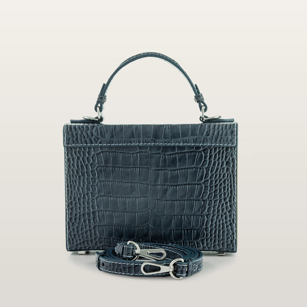 Fjord Blue Graphite Croco