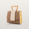 Sandy Beige/Cappuccino Saffiano