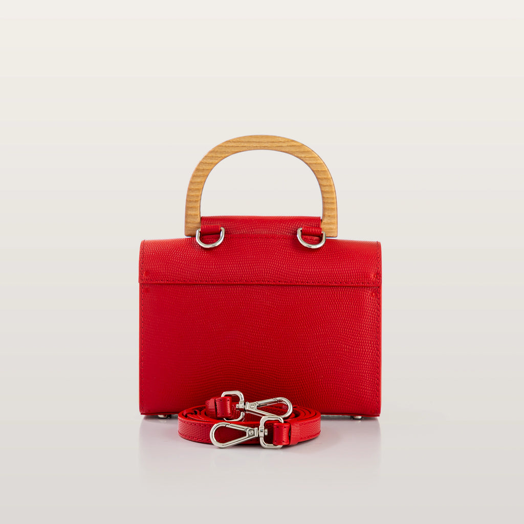 Aurora Mini Red Saffiano