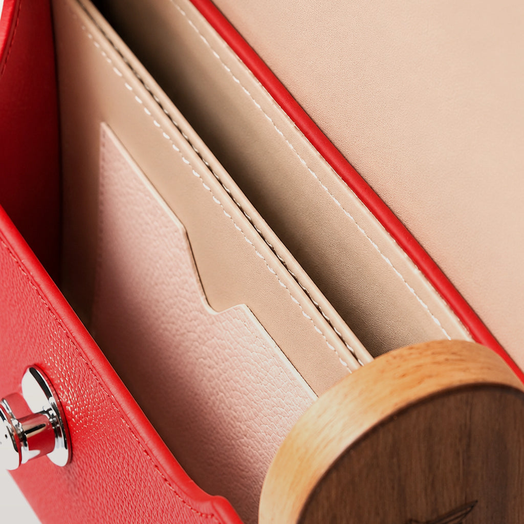 Aurora Red Saffiano