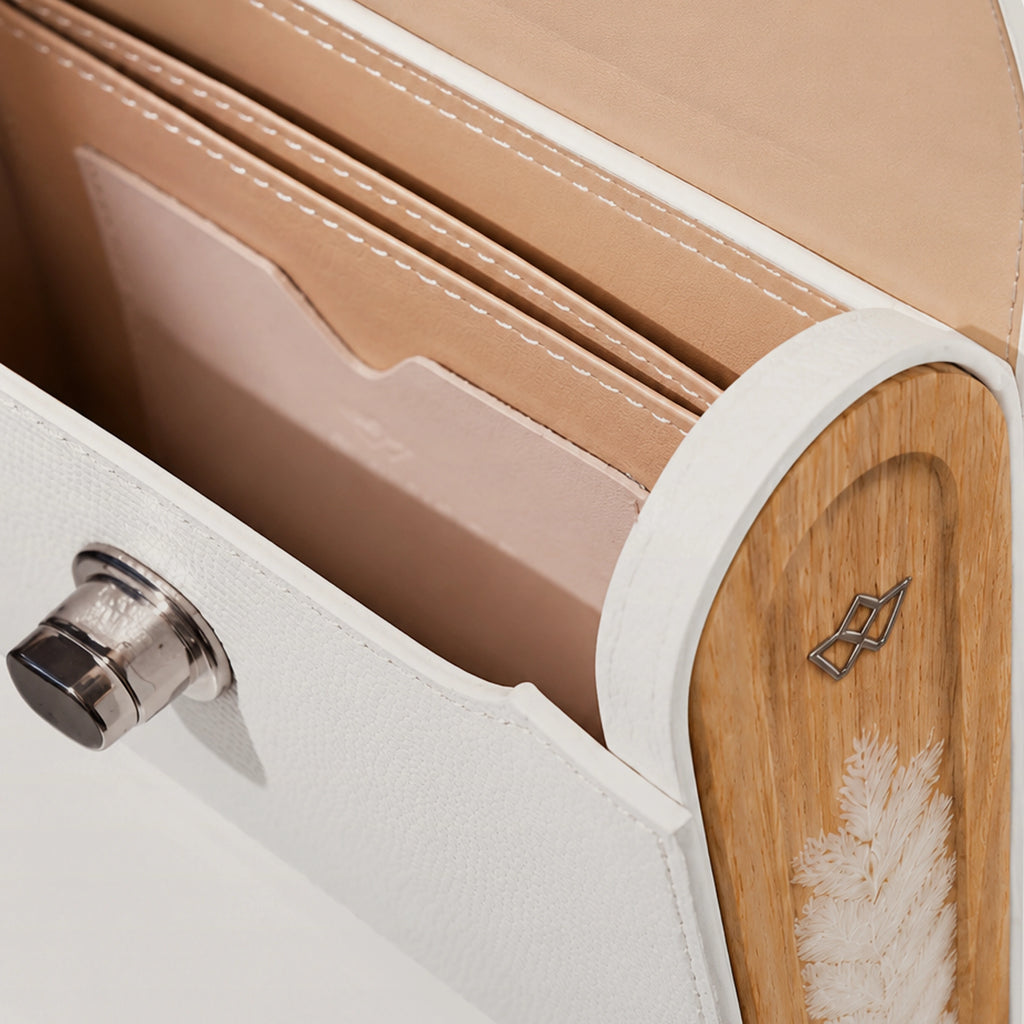Aurora White Saffiano