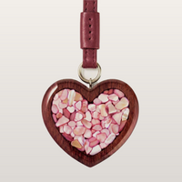 Підвіс до сумки Heart Bordeaux