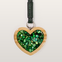 Підвіс до сумки Heart Emerald