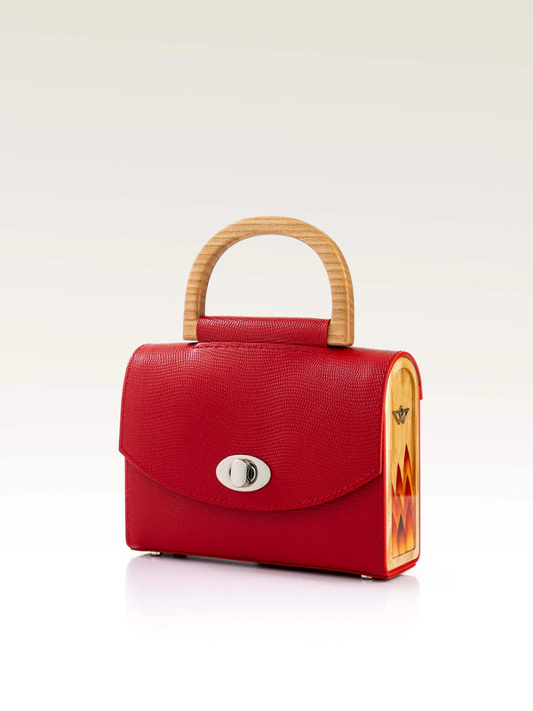 Aurora Mini Red Saffiano