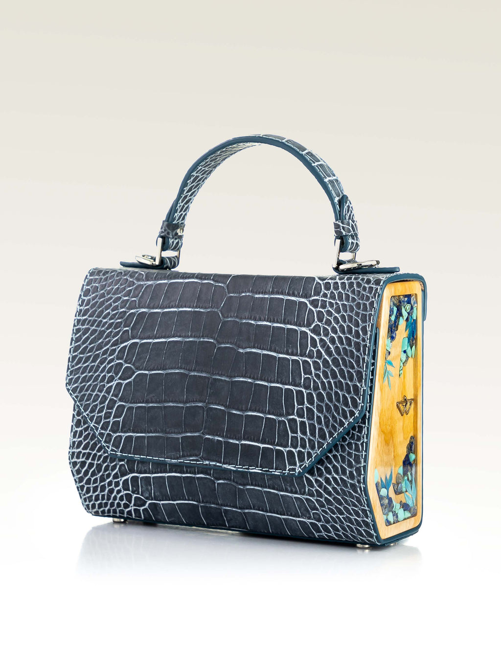 Fjord Blue Graphite Croco