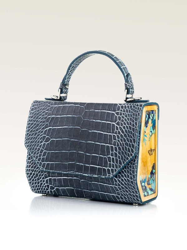 Fjord Blue Graphite Croco