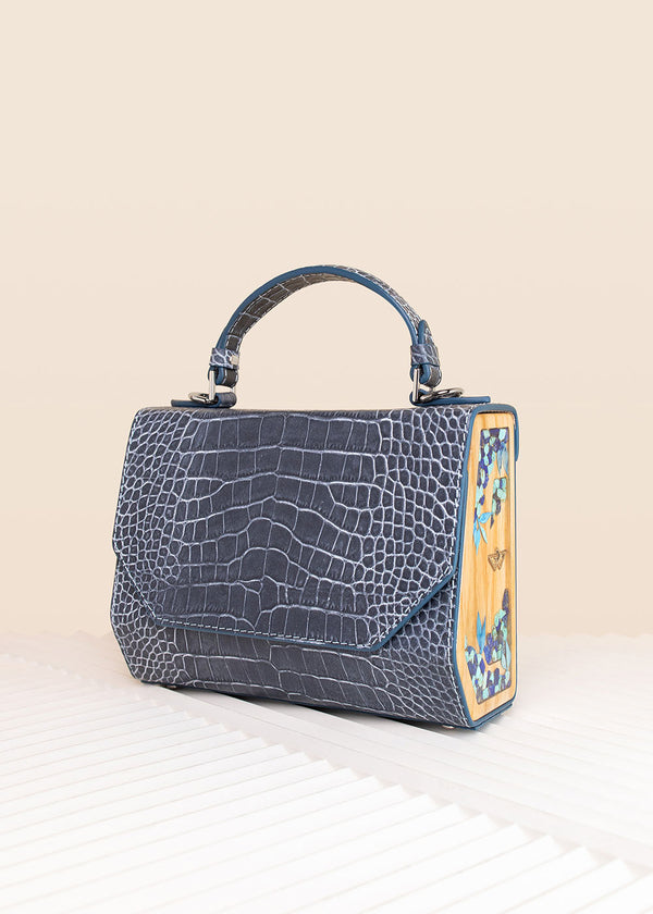 Fjord Blue Graphite Croco