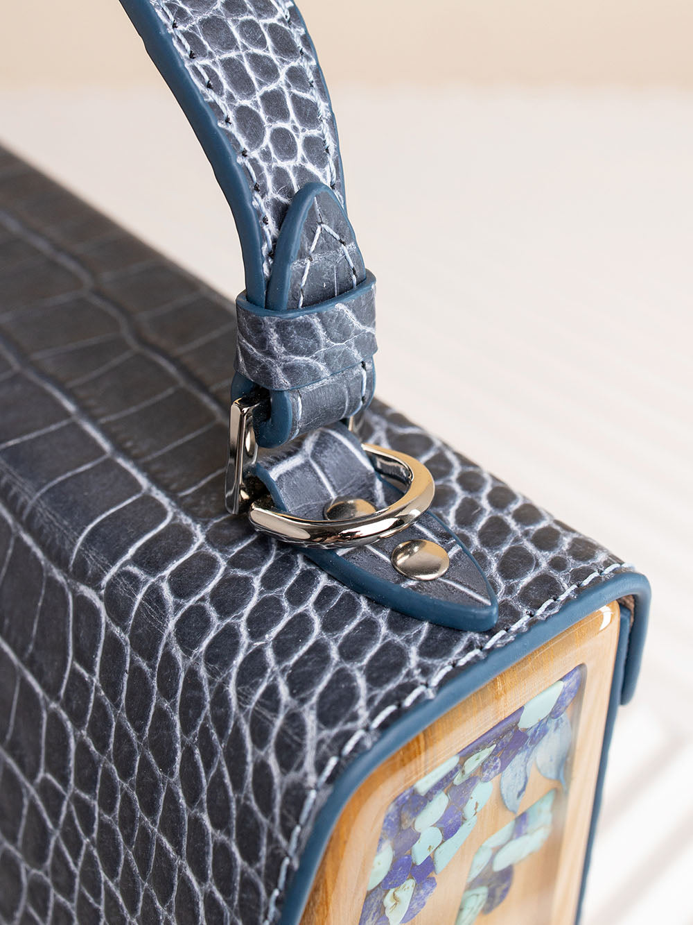 Fjord Blue Graphite Croco