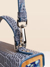 Fjord Blue Graphite Croco