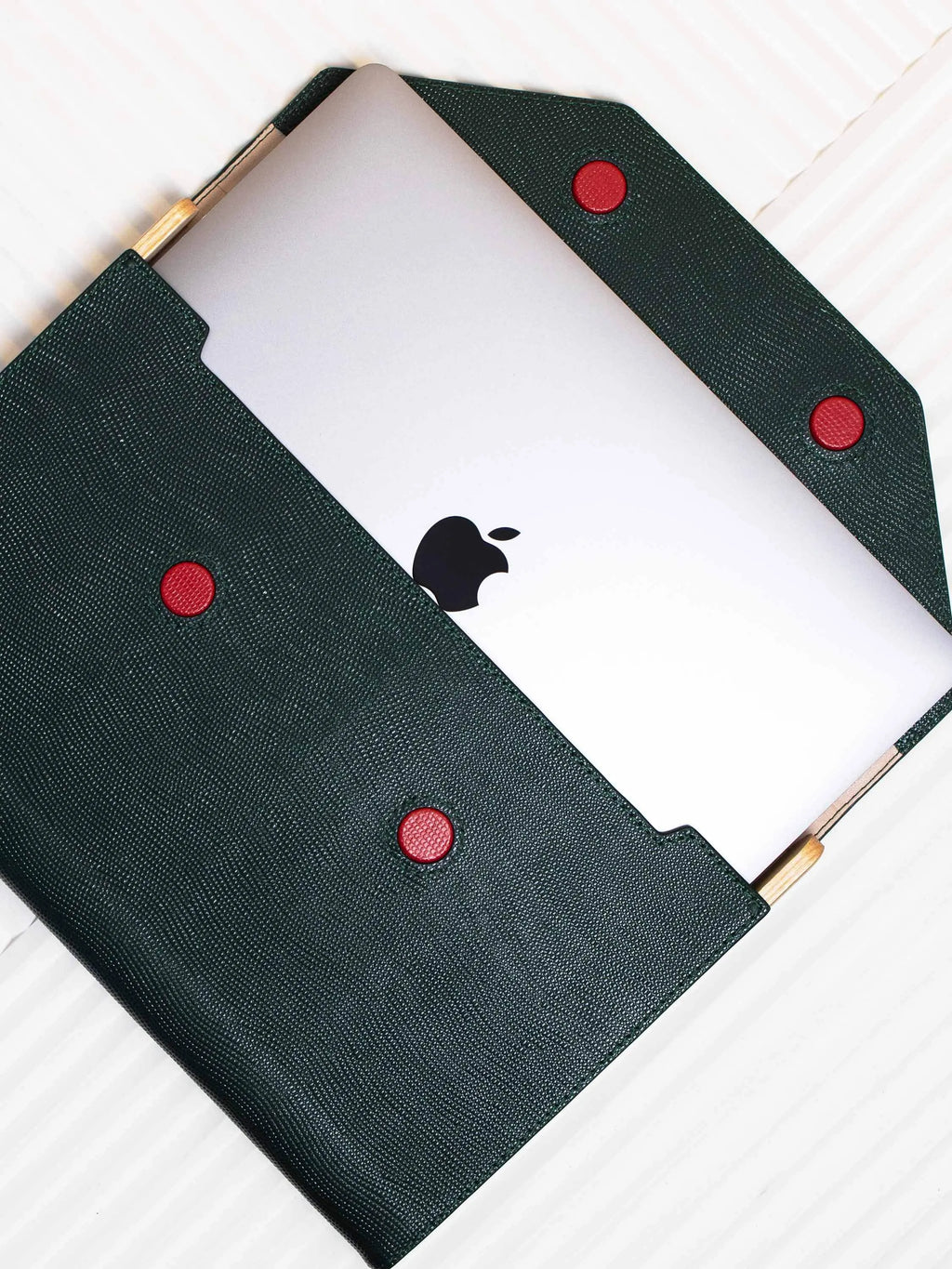 Кейс Для Macbook Green Saffiano