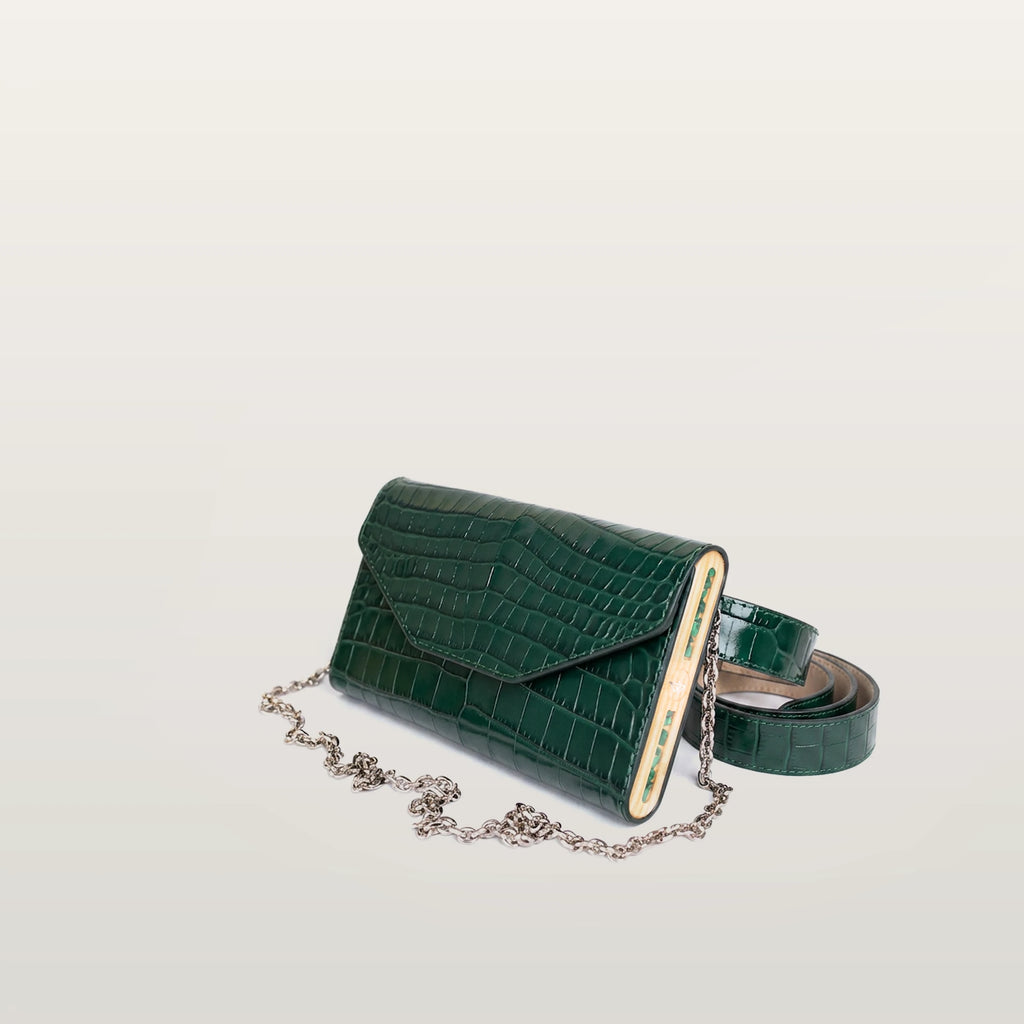 Essence Phone Bag Emerald Croco