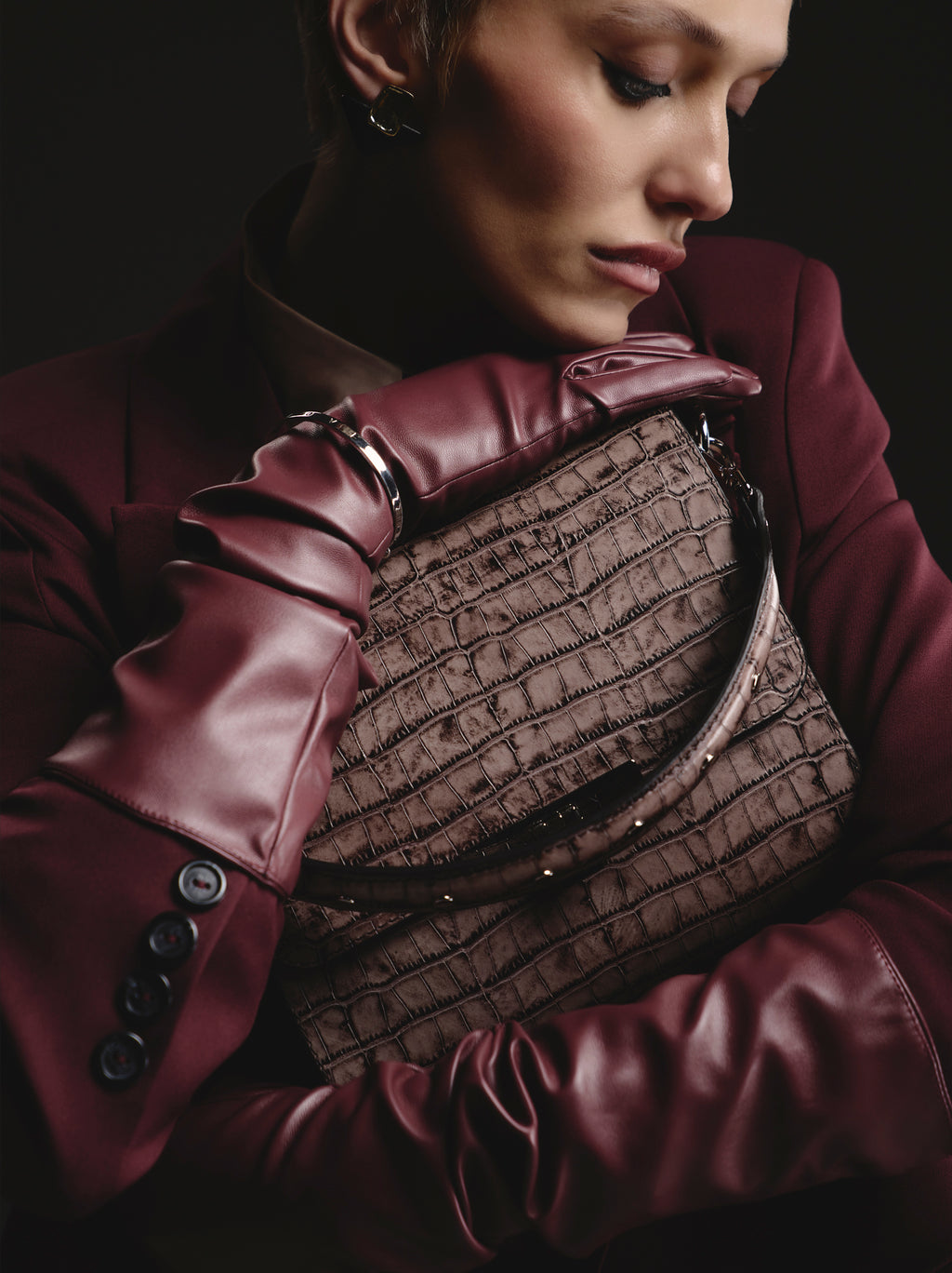 Gloria Brown Croco