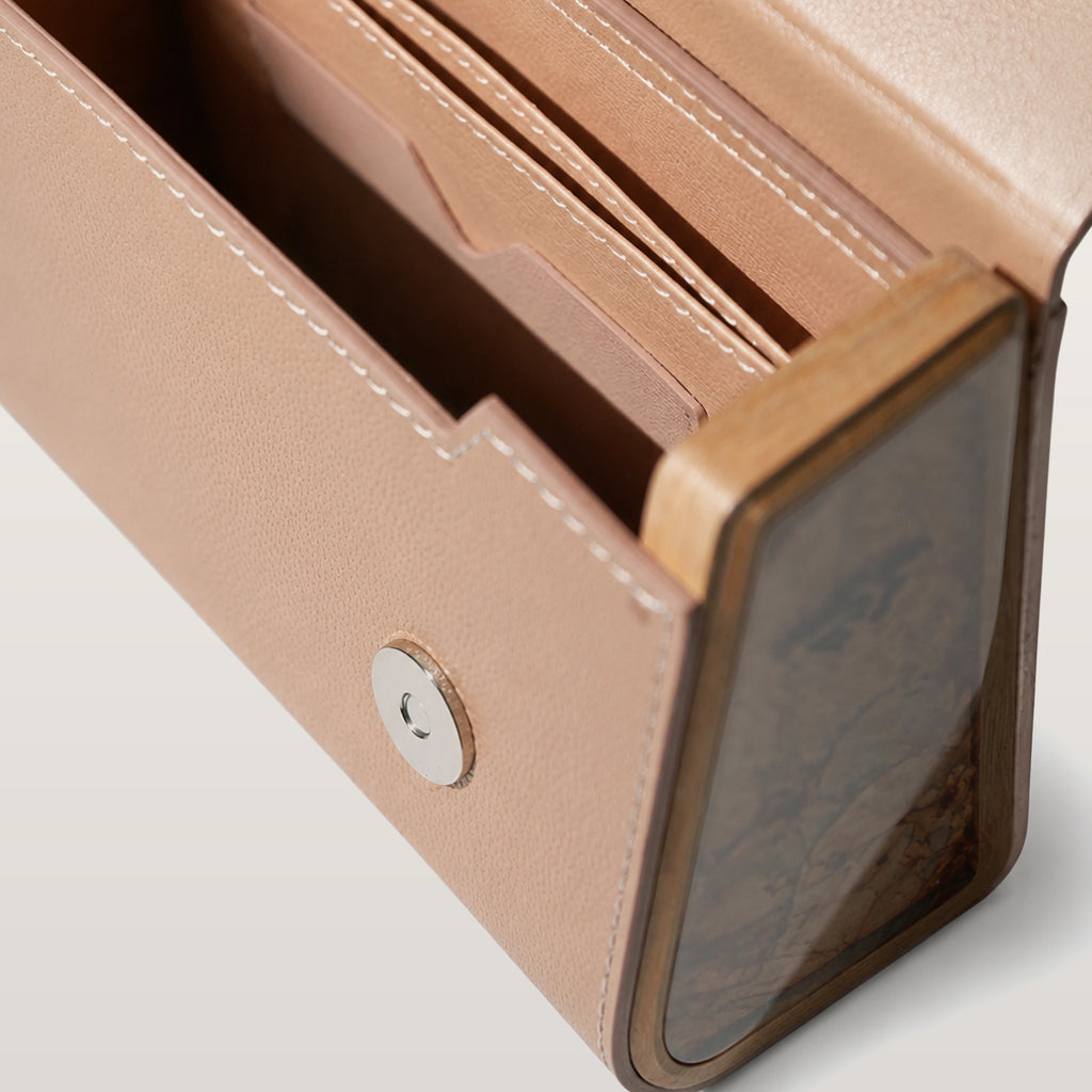Fjord Mini Beige/Cappuccino Saffiano