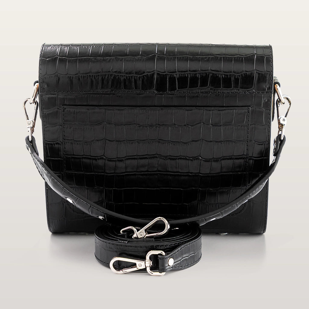 Gloria Black Croco