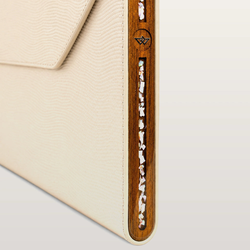 Кейс для MacBook Beige Saffiano