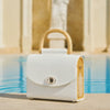 Aurora Mini White Saffiano