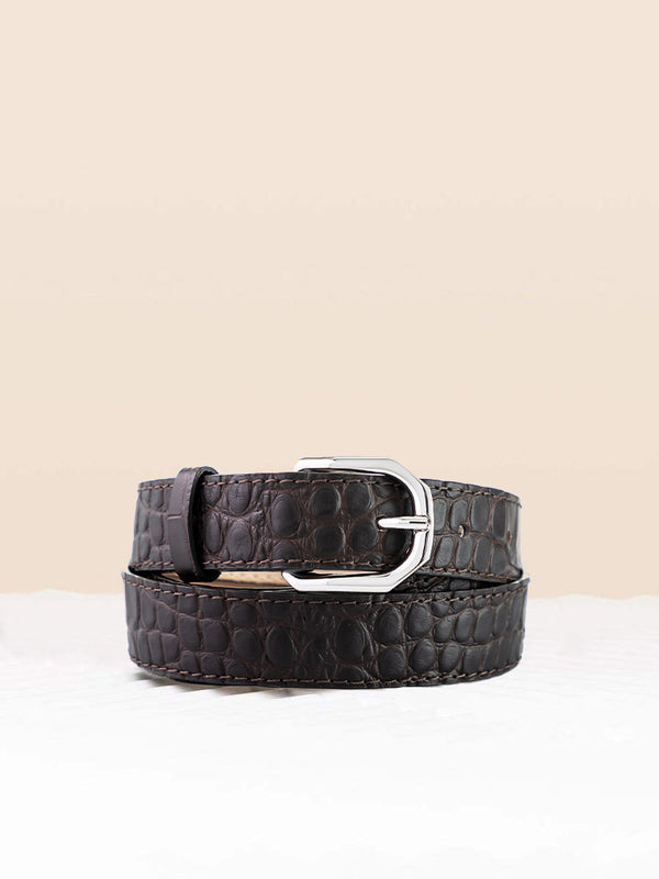 Ремінь Chocolate Croco Wrap-around