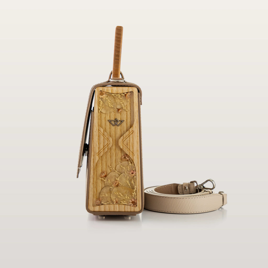 Sandy Beige/Cappuccino Saffiano